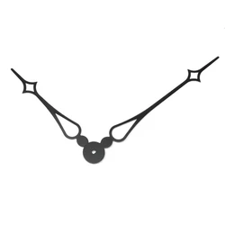 Díszes fekete óramutató 12 cm extra méretben