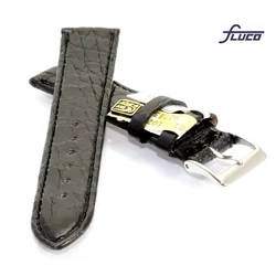 Óraszíj Fluco 'Kroko' fekete színben