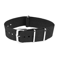 Óraszíj NATO fekete színben