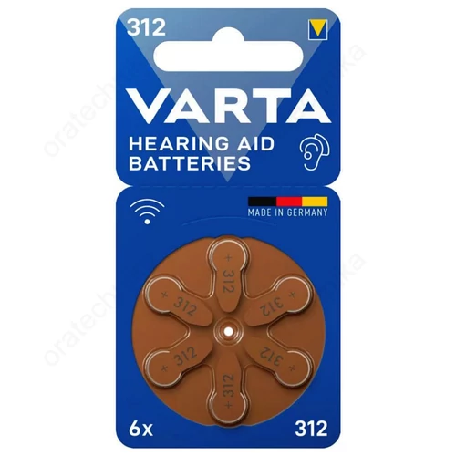 VARTA 312 hallókészülék elem