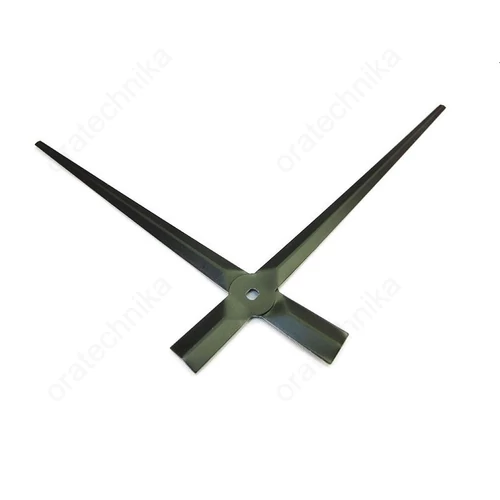 Egyenes fém óramutató 12cm fekete színben