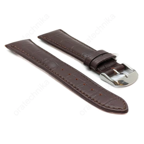 Óraszíj Fluco 'Classic Chrono' csokibarna színben