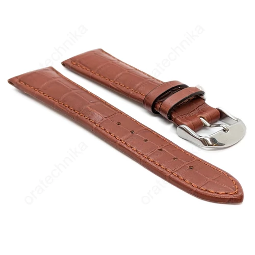 Óraszíj Fluco 'Classic Chrono' világosbarna színben
