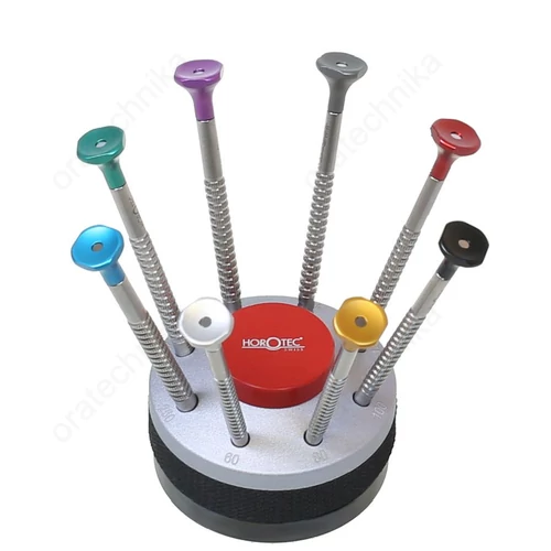 Horotec órás csavarhúzó szett forgóállványon 8 darabos - Swiss Made